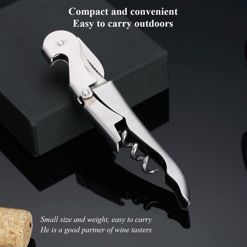 Waiters Friend Corkscrew Stainless Steel Wine Bottle Opener Screw Knife Bar V528-WINEOPENER-804582