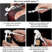 Waiters Friend Corkscrew Stainless Steel Wine Bottle Opener Screw Knife Bar V528-WINEOPENER-804582