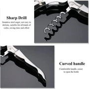 Waiters Friend Corkscrew Stainless Steel Wine Bottle Opener Screw Knife Bar V528-WINEOPENER-804582