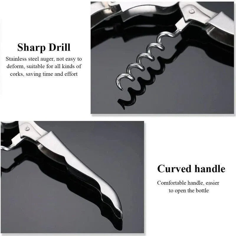 Waiters Friend Corkscrew Stainless Steel Wine Bottle Opener Screw Knife Bar V528-WINEOPENER-804582
