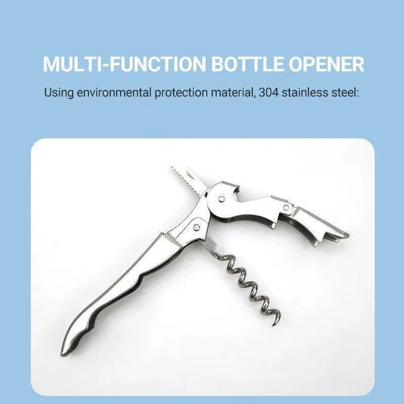 Waiters Friend Corkscrew Stainless Steel Wine Bottle Opener Screw Knife Bar V528-WINEOPENER-804582