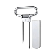 Stainless Steel Wine Cork Puller Opener for Fragile or Damaged Corks V528-WINEOPENER-SILVER-54862