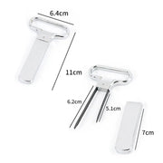 Stainless Steel Wine Cork Puller Opener for Fragile or Damaged Corks V528-WINEOPENER-SILVER-54862