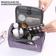 Womens Cosmetic Bag Make Up Case Travel Toiletry Wash Organiser Vanity Nail Box - Wine Red V528-WINERED-210778