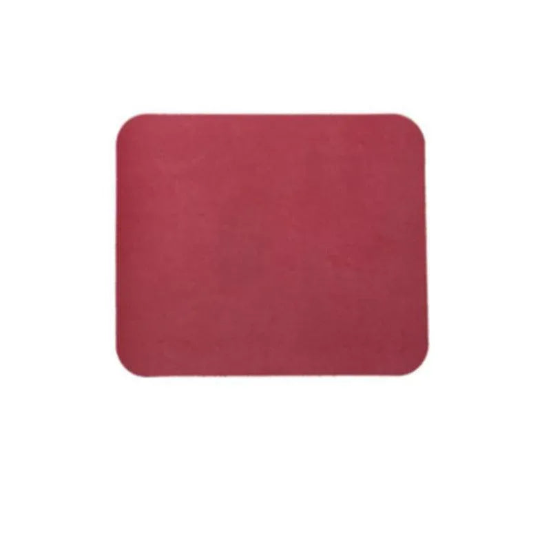 Leather Mouse Pad Gaming Waterproof Desk Mat 25 x 21cm Anti Slip - Wine Red V528-WINERED25-21CM98343