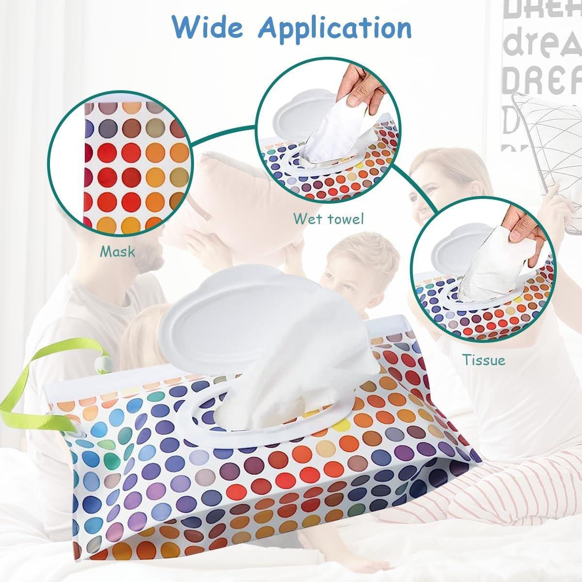 5PCS Dispenser Travel Wet Wipe Bag Pouch Portable Tissue Case Holder V528-WIPES-BAG-5PCS-119675