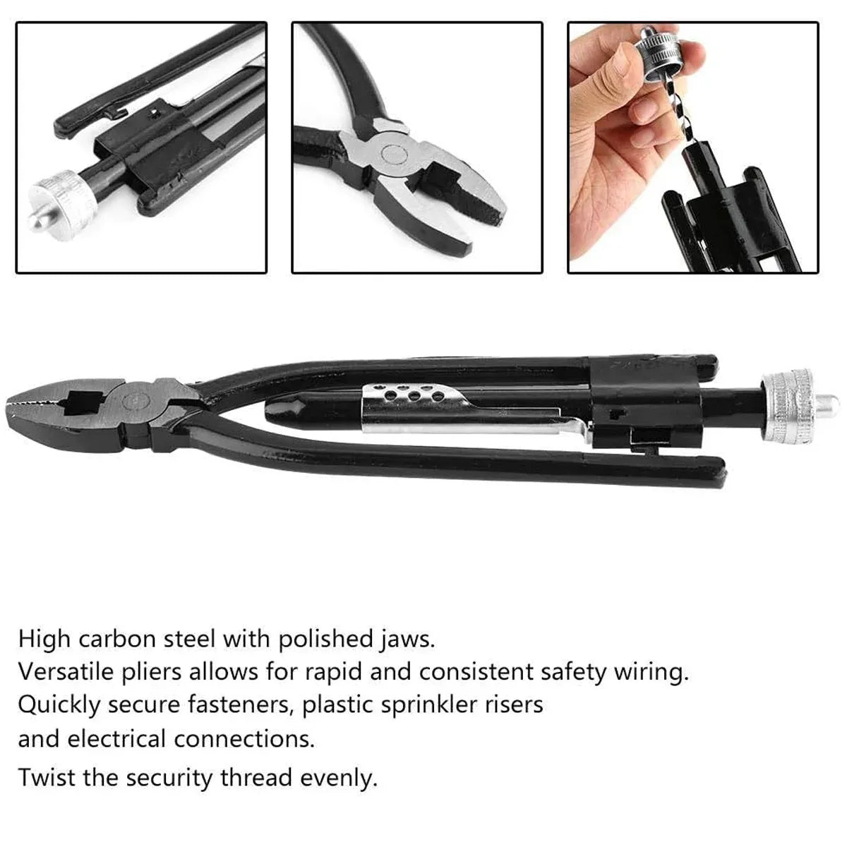 6 Inch Lock Wire Twisting Pliers Aviation Motorcycle Fuse Grip Tool V528-WIRE-CUTTER-6INCH-824587