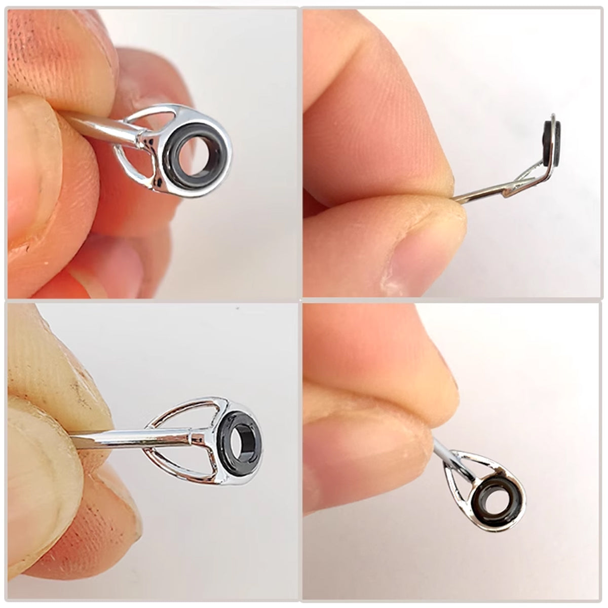 50pcs Fishing Rod Guide Tip Repair Kit Set Rings Guide Replacement Parts Tools V528-WIRE-RING-SE-NEW-797391