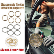 5 Rolls Automotive Glass Removal Tools Steel Wire Rope Disassembling Kit - Silver V528-WIRE-ROPE-5ROLL-SILVER-722795