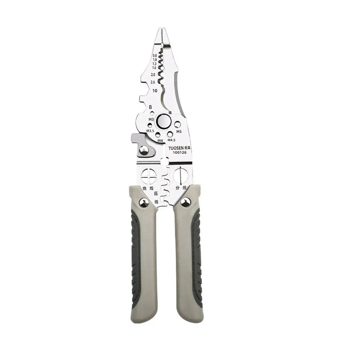 Multifunctional Wire Stripper Pliers Electric Cable Crimper and Cutter Tool Set V528-WIRE-STRIPPER-721500