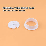 Desk Grommet Cable Hole Covers 50mm Wire Tidy Port for Table Surface 12pcs Set - White-12PCS V528-WIREBO-WHITE12PCS-46261