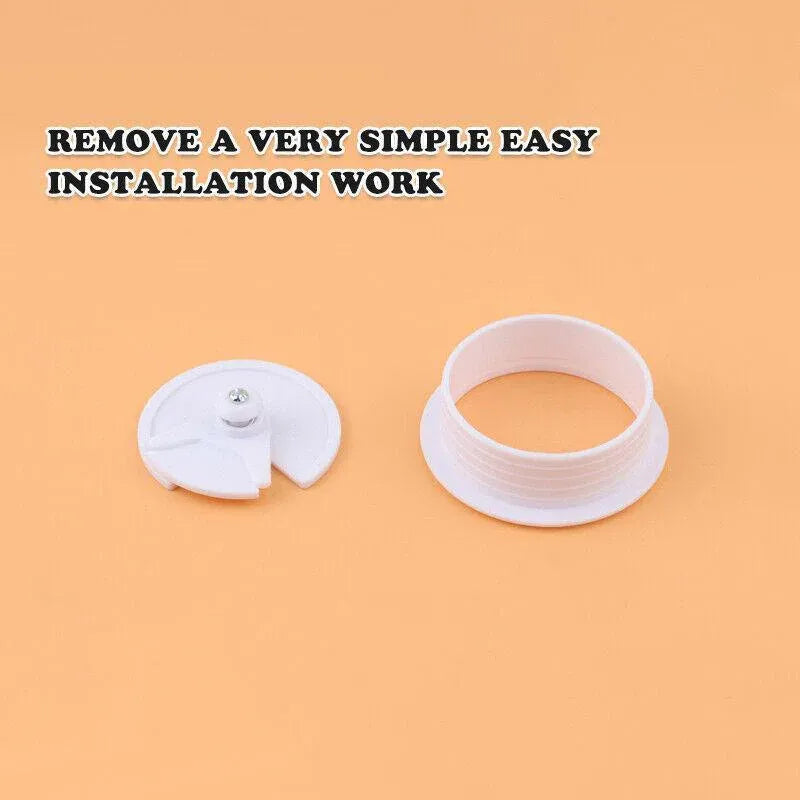 Desk Grommet Cable Hole Covers 50mm Wire Tidy Port for Table Surface 12pcs Set - White-12PCS V528-WIREBO-WHITE12PCS-46261