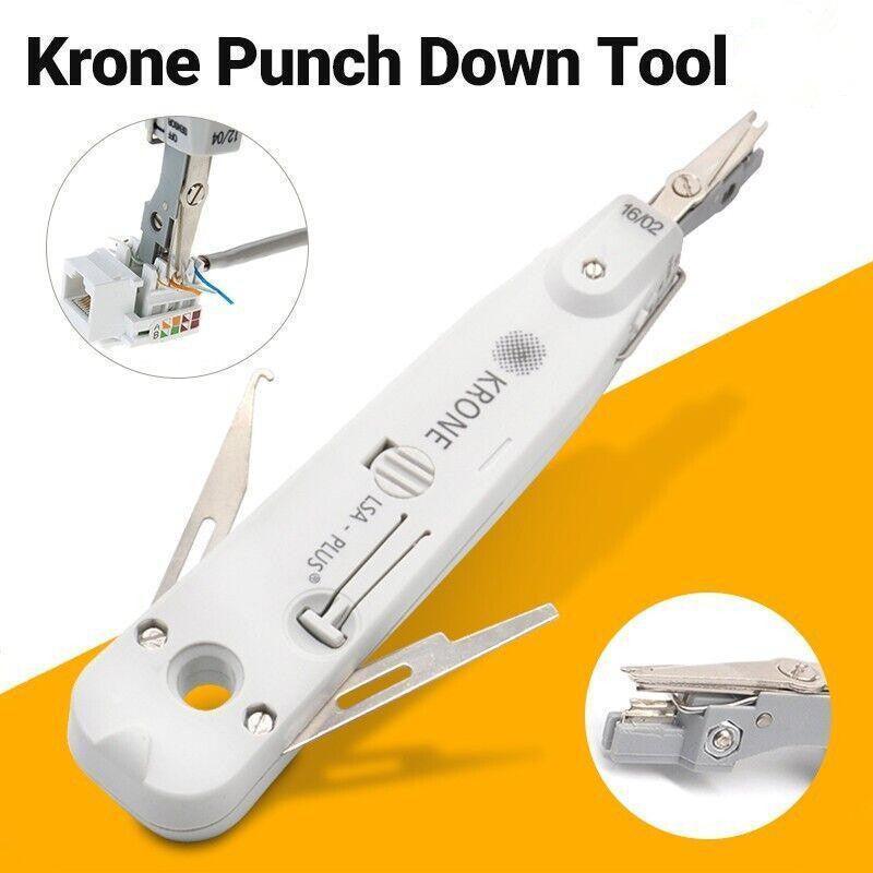 Network Cable Punch Down Tool with Hook and Blade for RJ45 RJ11 Cat5e Cat6 V528-WIRECUTTER-577471