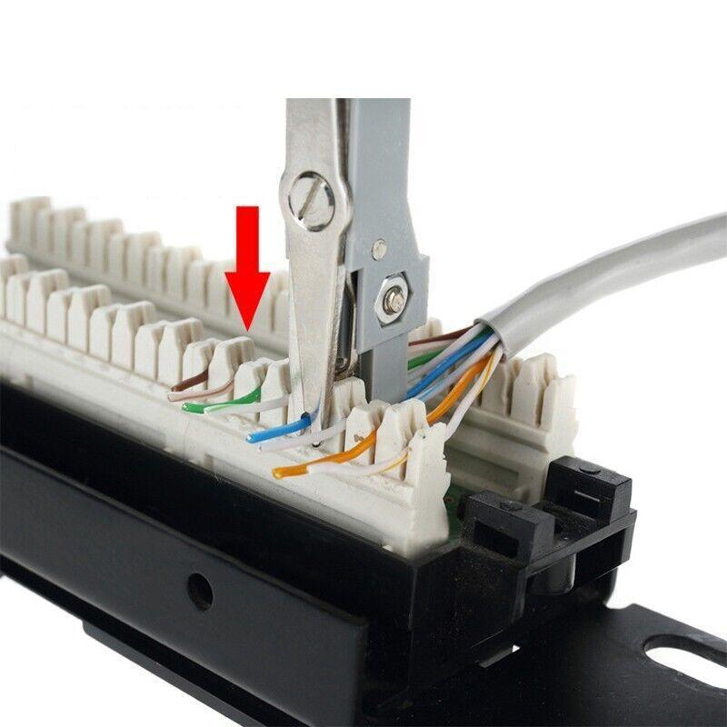 Network Cable Punch Down Tool with Hook and Blade for RJ45 RJ11 Cat5e Cat6 V528-WIRECUTTER-577471