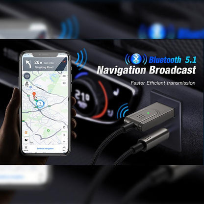 Wireless Bluetooth 5.0 Receiver Dongle Car Aux 3.5Mm Adapter Cable V528-WIRELESSBLUETOOTH-823507