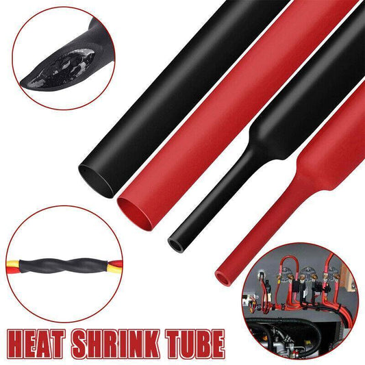 Grade Marine Heat Shrink Tubing 3:1 Wire Sleeve Glue Inside Fast Wrap Insulation Black 5M - 25.4mm*5M V528-WIRESLEEVE-25-4-BLACK5M-014452
