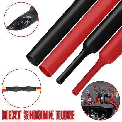 Grade Marine Heat Shrink Tubing 3:1 Wire Sleeve Glue Inside Fast Wrap Insulation Black - 6.4mm*1M V528-WIRESLEEVE-6-4-BLACK1M-26619