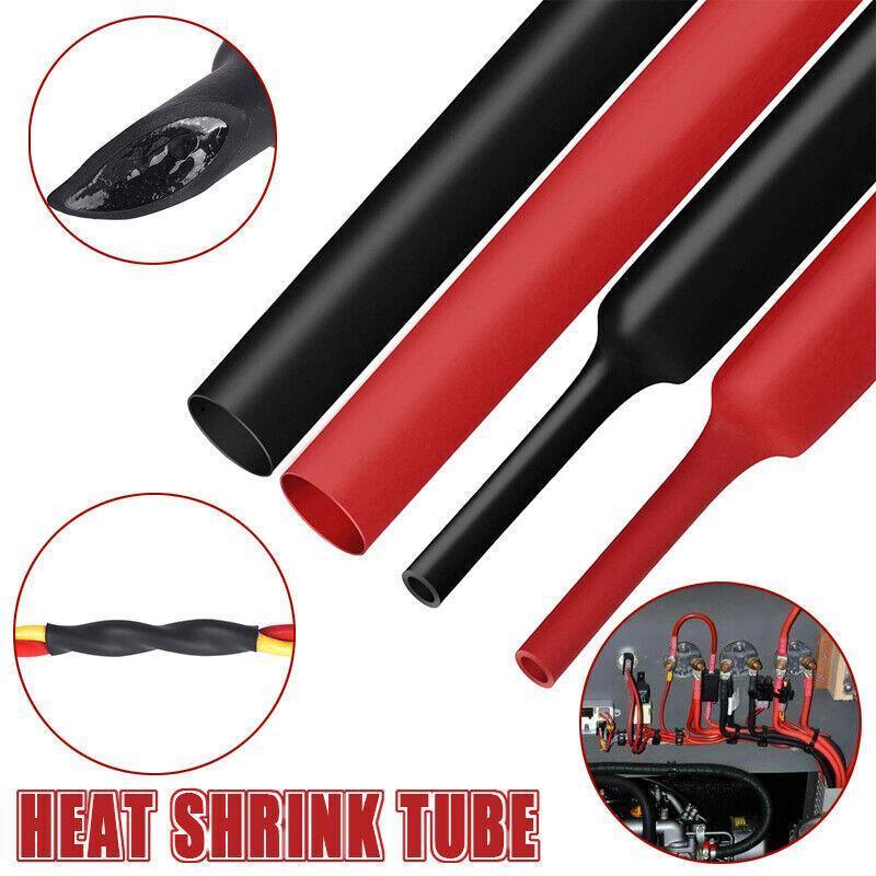 Grade Marine Heat Shrink Tubing 3:1 Wire Sleeve Glue Inside Fast Wrap Insulation Black 5M - 6.4mm*5M V528-WIRESLEEVE-6-4-BLACK5M-01558