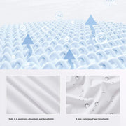 Waterproof Mattress Protector Fitted Sheet Bed Cover for Single King Single Double Queen - 152x203cm V528-WMP-QUEEN-152-203-239970