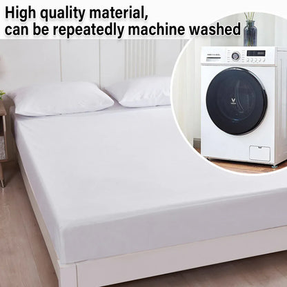 Waterproof Mattress Protector Fitted Sheet Bed Cover for Single King Single Double Queen - 99x190cm V528-WMP-TWIN-99-190-658737