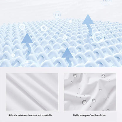Waterproof Mattress Protector Fitted Sheet Bed Cover for Single King Single Double Queen - 99x190cm V528-WMP-TWIN-99-190-658737