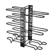 Adjustable Multi Layer Pot Lid Rack Vertical Storage Organizer Countertop Holder V528-WOK-STAND-8-BLACK-736115