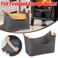 Felt Firewood Storage Basket Tote Bag Large Felt Basket for Firewood Wood Holder V528-WOOD-BASKET-DARK-GREY-919841