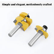 2pcs Tenon Milling Cutter Set Three Tooth T Slot Splice Square Tooth Router Bit V528-WOOD-CUTTER-12B-14-845661