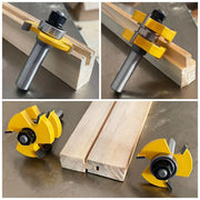 2pcs Tenon Milling Cutter Set Three Tooth T Slot Splice Square Tooth Router Bit V528-WOOD-CUTTER-12B-14-845661