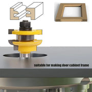 2pcs Tenon Milling Cutter Set Three Tooth T Slot Splice Square Tooth Router Bit V528-WOOD-CUTTER-12B-14-845661