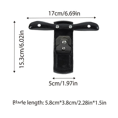 Mini Handheld Cast Iron Woodworking Planer Manual Flat Trimming Smoothing Tool V528-WOOD-PLANE-BLACK-734494