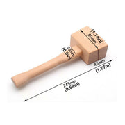DIY Leather Craft Tools Square Solid Wood Hammer Mallet for Leatherworking V528-WOODEN-HAMMER-701700