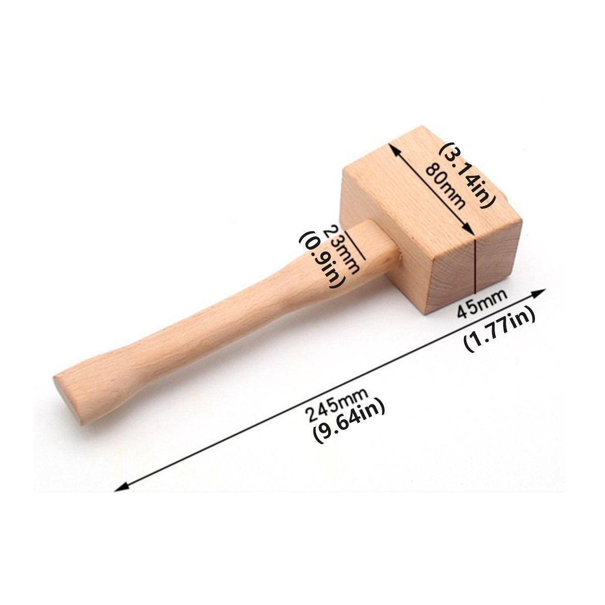 DIY Leather Craft Tools Square Solid Wood Hammer Mallet for Leatherworking V528-WOODEN-HAMMER-701700