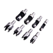 8 PCS Wood Plug Hole Cutter Dowel Maker Cutting Tools Shank Drill Bits With Box V528-WOODEN-PERFORATION-8PCS-844645