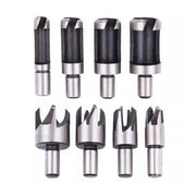 8 PCS Wood Plug Hole Cutter Dowel Maker Cutting Tools Shank Drill Bits With Box V528-WOODEN-PERFORATION-8PCS-844645