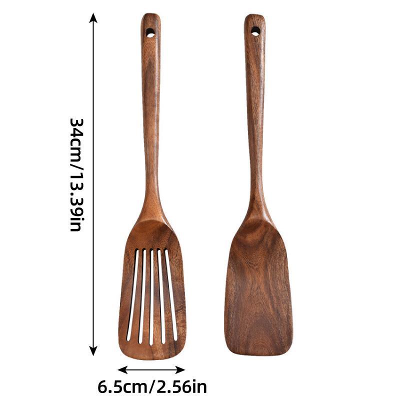 2pcs Wooden Frying Spatula Long Handle Stir Fry Spatula Kitchen Cooking Utensils V528-WOODEN-SHOVEL-2PCS-750228