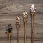 4PCS 20CM Japanese Wooden Long Handle Stirring Spoon Small Honey Spoon Tableware V528-WOODEN-SPOON-4PCS-702485