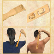 Long Handle Bamboo Back Scratcher Stick for Itch Relief and Easy Reach 46cm 2PCS V528-WOODENBAMBOO-916238