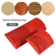 2PCS Wood Graining Tool Wood Grain Wall Art Paint For Wall Painting Decor DIY V528-WOODGRAINTOOLS-69260