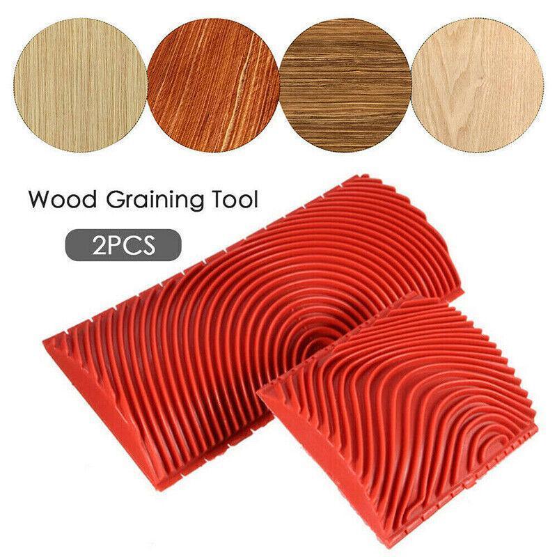 2PCS Wood Graining Tool Wood Grain Wall Art Paint For Wall Painting Decor DIY V528-WOODGRAINTOOLS-69260