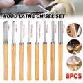 8X Heavy Duty HSS Wood Lathe Chisel Set Turning Wood Tools Carving GougeDurable V528-WOODTURNINGTOOL8PCS-816760