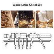 8X Heavy Duty HSS Wood Lathe Chisel Set Turning Wood Tools Carving GougeDurable V528-WOODTURNINGTOOL8PCS-816760