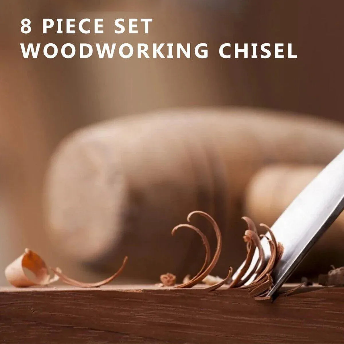 8X Heavy Duty HSS Wood Lathe Chisel Set Turning Wood Tools Carving GougeDurable V528-WOODTURNINGTOOL8PCS-816760