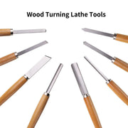 8X Heavy Duty HSS Wood Lathe Chisel Set Turning Wood Tools Carving GougeDurable V528-WOODTURNINGTOOL8PCS-816760