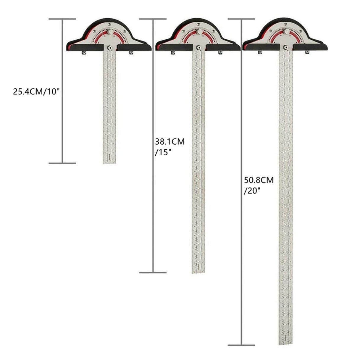 Woodworking Edge Ruler Protractor Angle Measuring Tool Carpenter - 10 inch V528-WOODWORKERS-RULE-10INCHES-358892