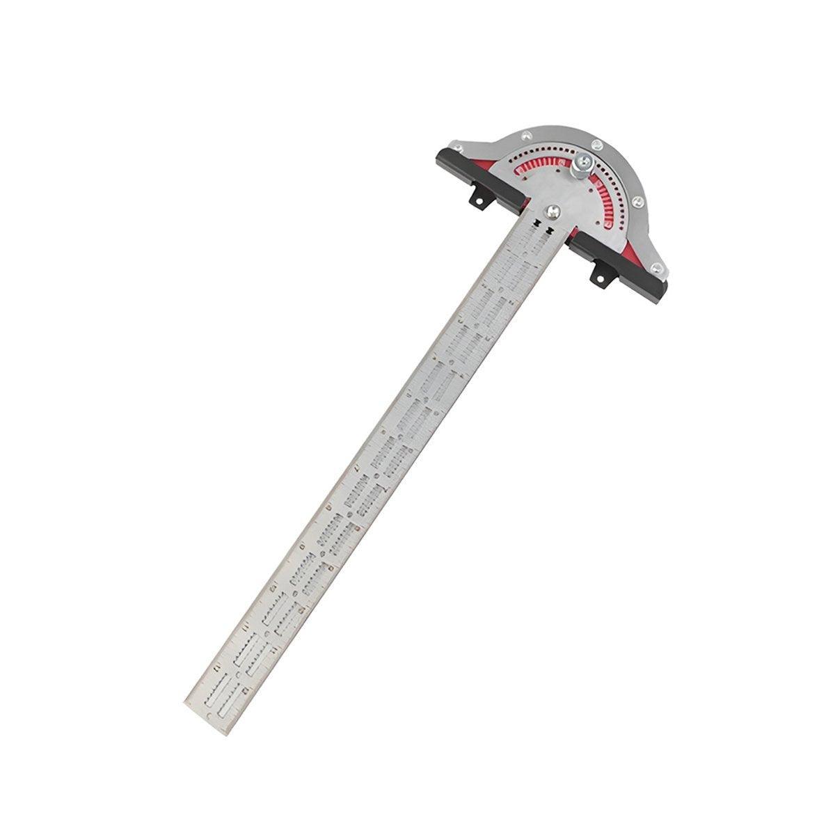 Woodworking Edge Ruler Protractor Angle Measuring Tool Carpenter - 10 inch V528-WOODWORKERS-RULE-10INCHES-358892