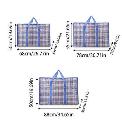 10PCS Large Waterproof Moving Packing Bags Woven Storage Luggage Quilt Bags - Medium V528-WOVEN-BAG-10PCS-M-373173