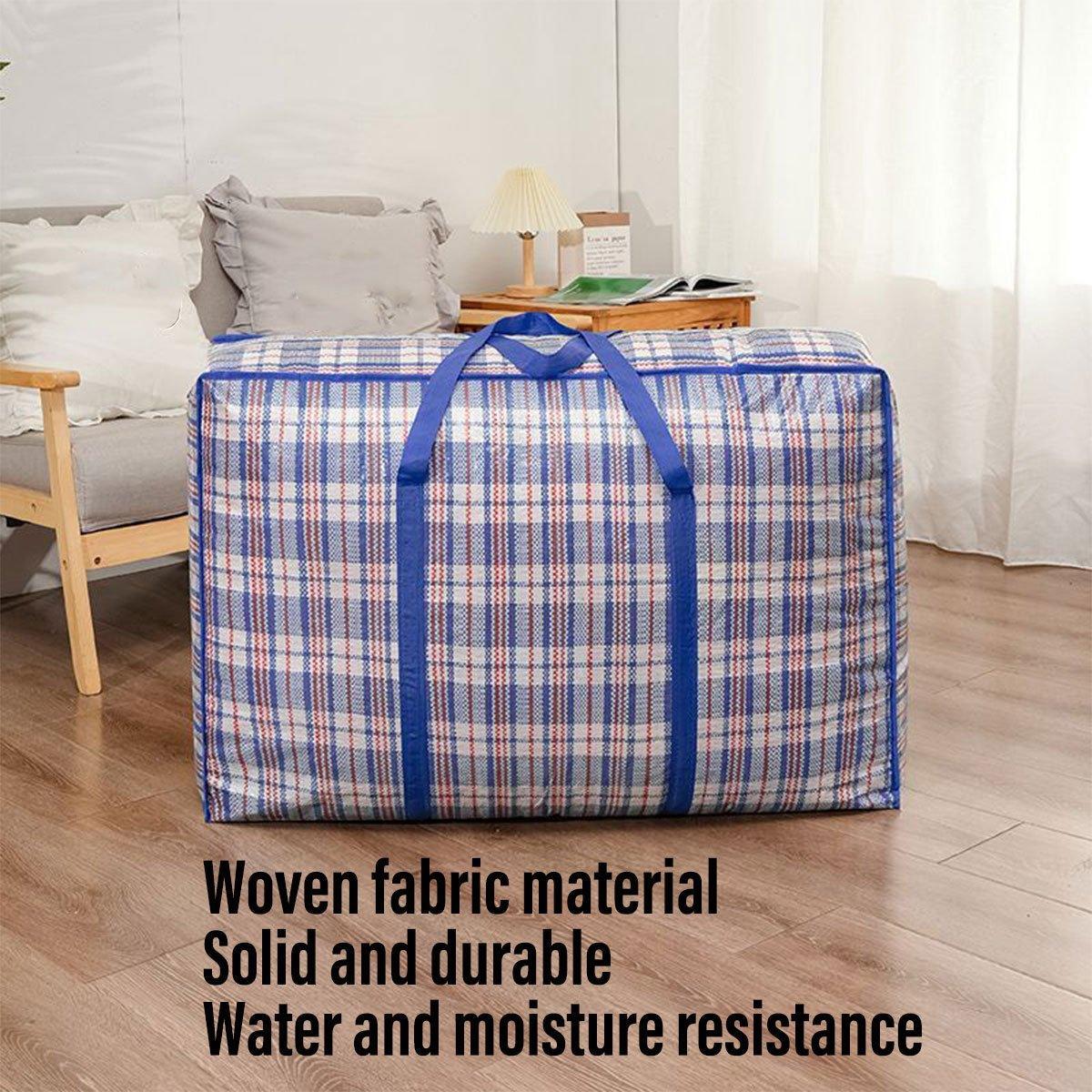 10PCS Large Waterproof Moving Packing Bags Woven Storage Luggage Quilt Bags - Medium V528-WOVEN-BAG-10PCS-M-373173