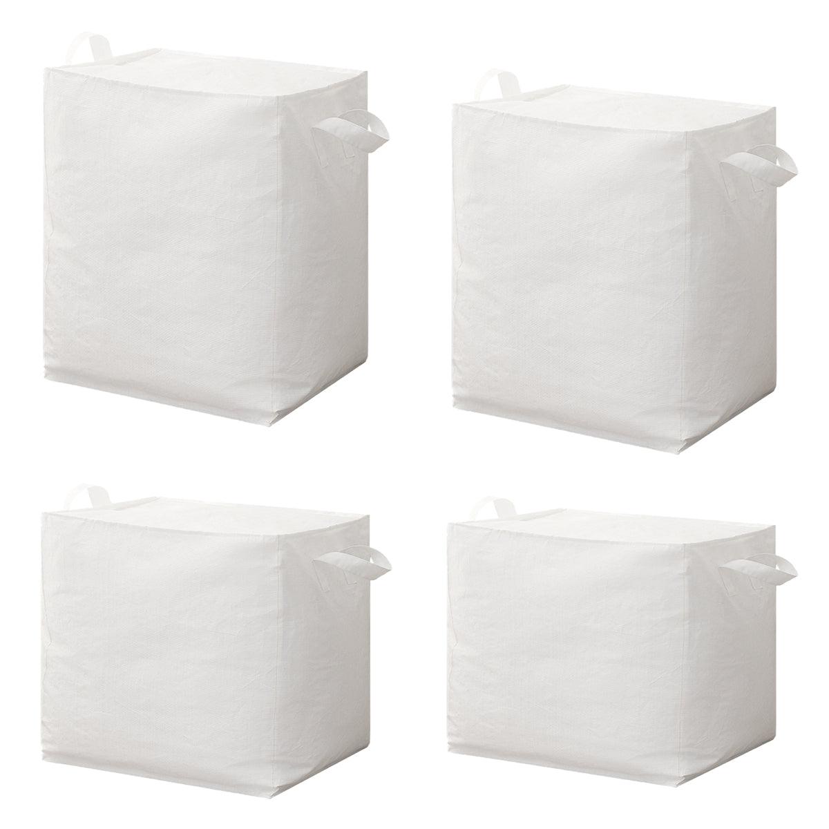 Large Capacity Moving Bag Packing Quilt Storage Luggage Clothing Organizer Tote - 240L V528-WOVEN-BAG-WHITE-240L-484985