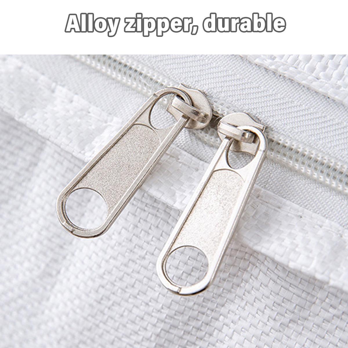 Large Capacity Moving Bag Packing Quilt Storage Luggage Clothing Organizer Tote - 240L V528-WOVEN-BAG-WHITE-240L-484985